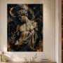 Antiker Torso als Kunstwerk oder Fine Art Print mit goldenen Akzenten