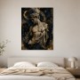 Antiker Torso als Kunstwerk oder Fine Art Print mit goldenen Akzenten
