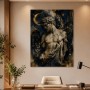 Antiker Torso als Kunstwerk oder Fine Art Print mit goldenen Akzenten