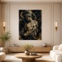 Antiker Torso als Kunstwerk oder Fine Art Print mit goldenen Akzenten