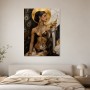 Elegantes Porträt mit Goldakzenten, Wandbild oder Acrylbild