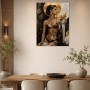 Elegantes Porträt mit Goldakzenten, Wandbild oder Acrylbild