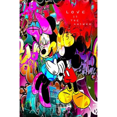 Micky Minnie Leinwand