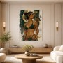 Mystische Artemis zwischen Leinwand und Poster in edlen Naturtönen