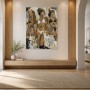 Exotisches Porträt als Leinwand oder Acrylbild mit goldenen Akzenten