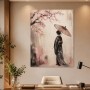Japanische Eleganz mit Kirschblüten als Wandbild oder Kunstdruck