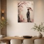 Japanische Eleganz mit Kirschblüten als Wandbild oder Kunstdruck
