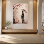 Japanische Eleganz mit Kirschblüten als Wandbild oder Kunstdruck