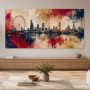 London Skyline als Leinwand oder Poster in ausdrucksstarker Kunstoptik