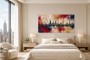 London Skyline als Leinwand oder Poster in ausdrucksstarker Kunstoptik