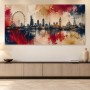 London Skyline als Leinwand oder Poster in ausdrucksstarker Kunstoptik