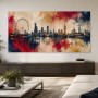 London Skyline als Leinwand oder Poster in ausdrucksstarker Kunstoptik