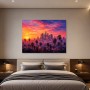 Sonnenuntergang über Los Angeles, Modernes Wandbild oder Poster