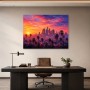 Sonnenuntergang über Los Angeles, Modernes Wandbild oder Poster