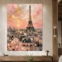 Pariser Sonnenaufgang mit Eiffelturm, Kunstdruck oder Leinwand