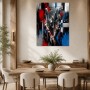Städtische Dynamik in Acrylbild und Kunstdruck