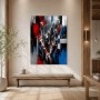 Städtische Dynamik in Acrylbild und Kunstdruck