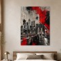 New York Skyline auf Brooklyn Bridge, Wandbild oder Kunstdruck