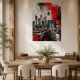 New York Skyline auf Brooklyn Bridge, Wandbild oder Kunstdruck