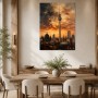 Berlin bei Sonnenuntergang als Leinwand oder Fine Art Print