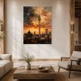 Berlin bei Sonnenuntergang als Leinwand oder Fine Art Print