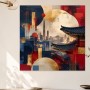 Tokyo Skyline und Moderne Kunst mit Architektur