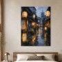 Japanische Altstadt bei Regen, Wandbild oder Fine Art Print