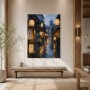 Japanische Altstadt bei Regen, Wandbild oder Fine Art Print