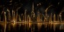 Goldene Skyline als Acrylbild oder Luxus Wandbild