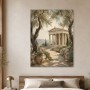 Antikes Tempelmotiv zwischen Leinwand und Poster im mediterranen Licht
