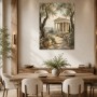 Antikes Tempelmotiv zwischen Leinwand und Poster im mediterranen Licht