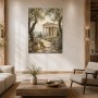 Antikes Tempelmotiv zwischen Leinwand und Poster im mediterranen Licht