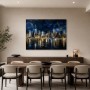 New York Skyline als Wandbild oder Kunstdruck in edler Nachtansicht