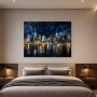 New York Skyline als Wandbild oder Kunstdruck in edler Nachtansicht