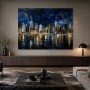 New York Skyline als Wandbild oder Kunstdruck in edler Nachtansicht