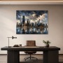 Skyline von Chicago als Leinwand oder Fine Art Print