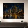 Frankfurt bei Nacht, Modernes Wandbild oder Fine Art Print