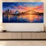 Sydney Harbour bei Sonnenuntergang, Leinwand und Acrylbild