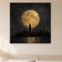 New York Skyline bei Vollmond als Acrylbild oder Fine Art Print