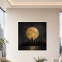 New York Skyline bei Vollmond als Acrylbild oder Fine Art Print