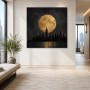 New York Skyline bei Vollmond als Acrylbild oder Fine Art Print