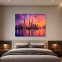 Shanghai Skyline bei Sonnenuntergang, Modernes Wandbild oder Fine Art Print