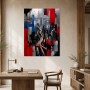Hongkong Skyline als Kunstdruck oder Gallery Print in expressiver Dynamik