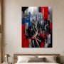 Hongkong Skyline als Kunstdruck oder Gallery Print in expressiver Dynamik