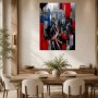 Hongkong Skyline als Kunstdruck oder Gallery Print in expressiver Dynamik
