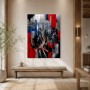 Hongkong Skyline als Kunstdruck oder Gallery Print in expressiver Dynamik