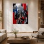 Hongkong Skyline als Kunstdruck oder Gallery Print in expressiver Dynamik