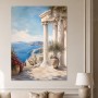Mediterrane Küstenansicht als Leinwand oder Poster