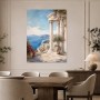 Mediterrane Küstenansicht als Leinwand oder Poster