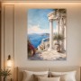 Mediterrane Küstenansicht als Leinwand oder Poster